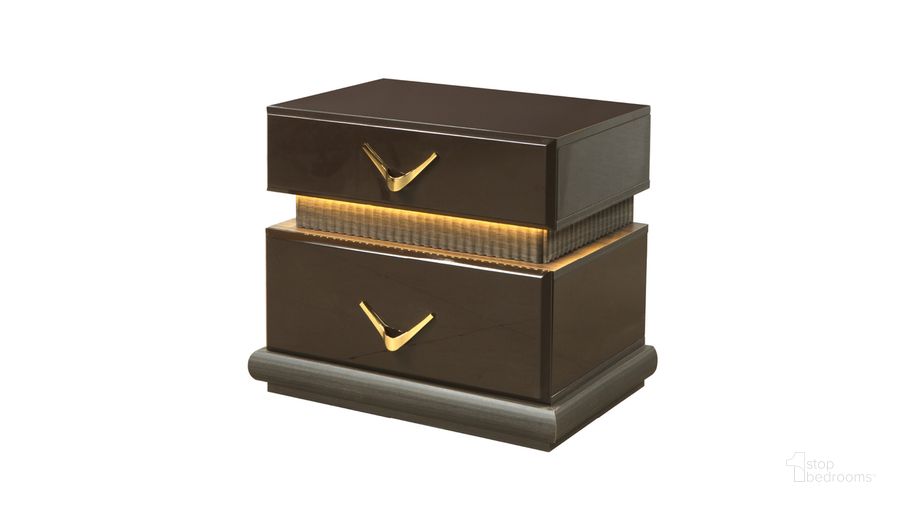 The appearance of Dunhill 2 Drawer Nightstand In Brown designed by Galaxy Home Furnishings in the modern / contemporary interior design. This brown piece of furniture  was selected by 1StopBedrooms from Dunhill Collection to add a touch of cosiness and style into your home. Sku: 601955551427. Material: Wood. Product Type: Nightstand. Image1