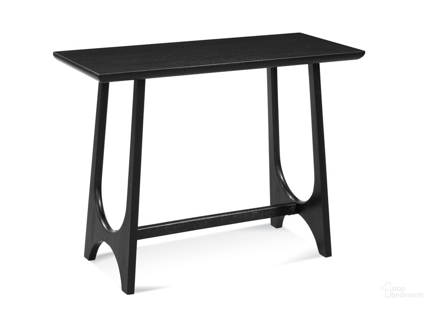The appearance of Dunnigan Console Table In Black designed by Bassett Mirror Company in the modern / contemporary interior design. This black piece of furniture  was selected by 1StopBedrooms from Dunnigan Collection to add a touch of cosiness and style into your home. Sku: 7049-LR-400. Material: Wood. Product Type: Console Table. Image1