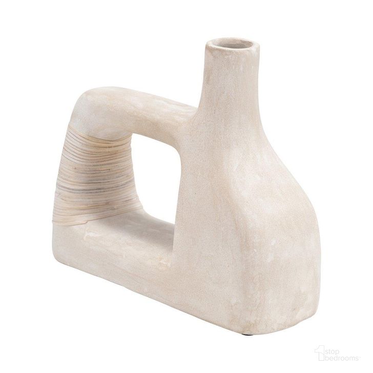 The appearance of Ecomi x 10 Inch Abstract Vase In Antique White designed by Sagebrook in the modern / contemporary interior design. This white piece of furniture  was selected by 1StopBedrooms from  to add a touch of cosiness and style into your home. Sku: 17549-01. Product Type: Vase. Image1