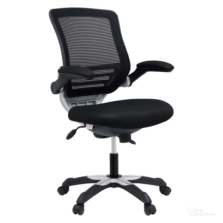 The appearance of Edge Black Mesh Office Chair designed by Modway in the modern / contemporary interior design. This black piece of furniture  was selected by 1StopBedrooms from Edge Collection to add a touch of cosiness and style into your home. Sku: EEI-594-BLK. Product Type: Office Chair. Material: Iron. Image1
