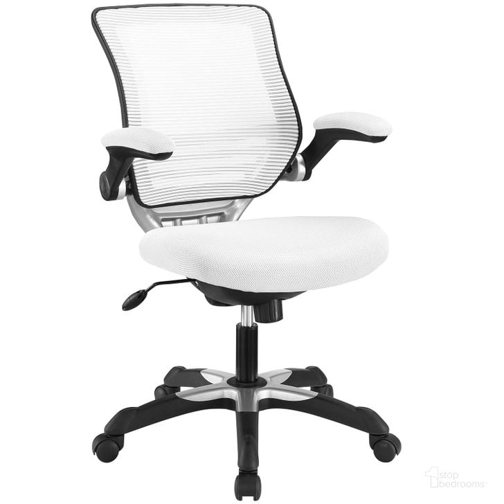 The appearance of Edge White Mesh Office Chair designed by Modway in the modern / contemporary interior design. This white piece of furniture  was selected by 1StopBedrooms from Edge Collection to add a touch of cosiness and style into your home. Sku: EEI-594-WHI. Product Type: Office Chair. Material: Iron. Image1