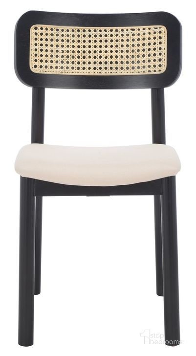 The appearance of Egon Dining Chair Set of 2 in Black and White designed by Safavieh in the transitional interior design. This black and white piece of furniture  was selected by 1StopBedrooms from Egon Collection to add a touch of cosiness and style into your home. Sku: DCH1014A-SET2. Material: Wood. Product Type: Dining Chair. Image1