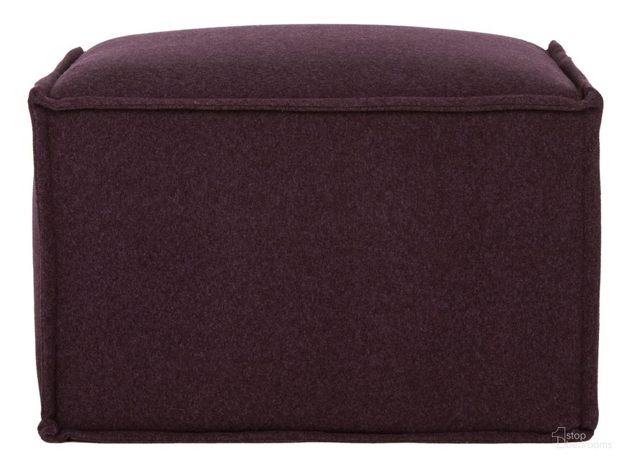 The appearance of Elaine Plum Pouf designed by Safavieh in the modern / contemporary interior design. This plum piece of furniture  was selected by 1StopBedrooms from Elaine Collection to add a touch of cosiness and style into your home. Sku: MCR4667B. Material: Wood. Product Type: Ottoman. Image1