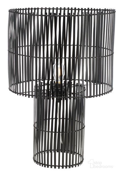 The appearance of Elara Table Lamp in Black designed by Safavieh in the modern / contemporary interior design. This black piece of furniture  was selected by 1StopBedrooms from Elara Collection to add a touch of cosiness and style into your home. Sku: TBL9015C. Material: Rattan. Product Type: Table Lamp. Image1