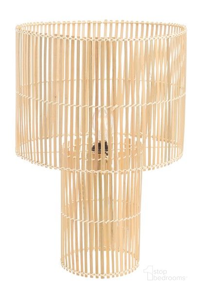 The appearance of Elara Table Lamp in Natural designed by Safavieh in the modern / contemporary interior design. This natural piece of furniture  was selected by 1StopBedrooms from Elara Collection to add a touch of cosiness and style into your home. Sku: TBL9015A. Material: Rattan. Product Type: Table Lamp. Image1