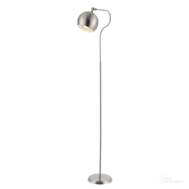 The appearance of Elijah Iron Floor Lamp in Nickel designed by Safavieh in the modern / contemporary interior design. This nickel piece of furniture  was selected by 1StopBedrooms from Elijah Collection to add a touch of cosiness and style into your home. Sku: FLL4093A. Product Type: Floor Lamp. Material: Iron. Image1