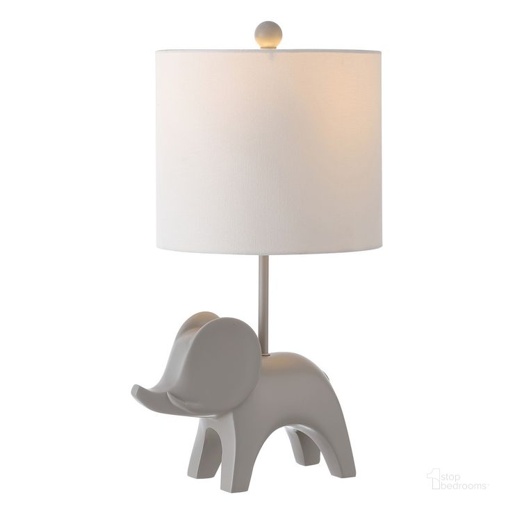 The appearance of Ellie Elephant Lamp in Grey designed by Safavieh in the modern / contemporary interior design. This grey piece of furniture  was selected by 1StopBedrooms from Ellie Collection to add a touch of cosiness and style into your home. Sku: KID4248G. Material: Ceramic. Product Type: Table Lamp. Image1