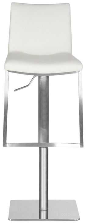 The appearance of Ember White Swivel Bar Stool designed by Safavieh in the modern / contemporary interior design. This white piece of furniture  was selected by 1StopBedrooms from Ember Collection to add a touch of cosiness and style into your home. Sku: FOX3009C. Product Type: Barstool. Material: Stainless Steel. Image1
