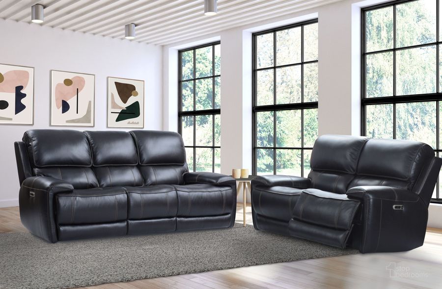 The appearance of Empire Verona Blackberry Power Reclining Living Room Set designed by Parker House in the traditional interior design. This black piece of furniture  was selected by 1StopBedrooms from Empire Collection to add a touch of cosiness and style into your home. Sku: MEMP#832PH-VBY;MEMP#822PH-VBY. Material: Leather. Product Type: Living Room Set. Image1