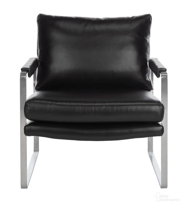 The appearance of Esposito Metal Accent Chair In Black/Silver designed by Safavieh Couture in the modern / contemporary interior design. This black/silver piece of furniture  was selected by 1StopBedrooms from Esposito Collection to add a touch of cosiness and style into your home. Sku: KNT4097B. Material: Metal. Product Type: Accent Chair. Image1