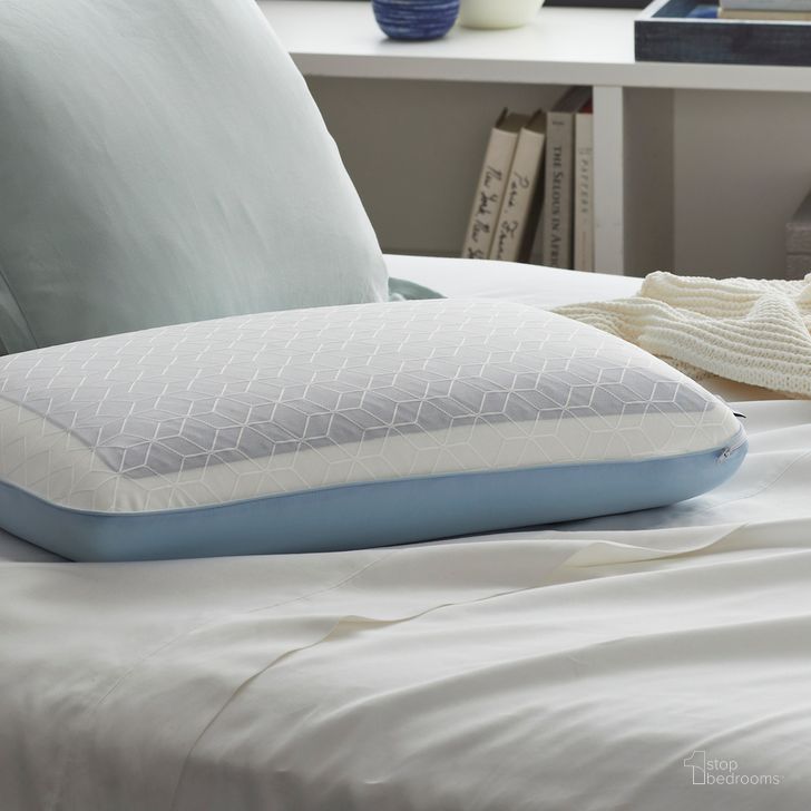 The appearance of Essentials Standard CopperChill Gel Memory Foam Pillow designed by Sealy in the modern / contemporary interior design. This white piece of furniture  was selected by 1StopBedrooms from Essentials Collection to add a touch of cosiness and style into your home. Sku: F01-00788-ST0. Product Type: Pillow. Material: Foam. Image1