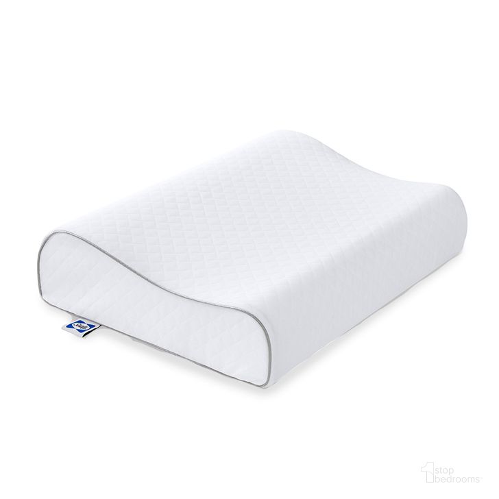 The appearance of Essentials Standard Molded Memory Foam Contour Pillow designed by Sealy in the modern / contemporary interior design. This white piece of furniture  was selected by 1StopBedrooms from Essentials Collection to add a touch of cosiness and style into your home. Sku: F01-00787-CP0. Product Type: Pillow. Material: Foam. Image1