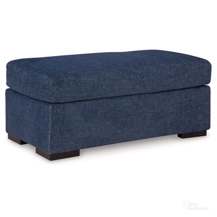 The appearance of Evansley Ottoman In Navy designed by Signature Design by Ashley in the modern / contemporary interior design. This navy piece of furniture  was selected by 1StopBedrooms from Evansley Collection to add a touch of cosiness and style into your home. Sku: 5450214. Material: Fabric. Product Type: Ottoman. Image1