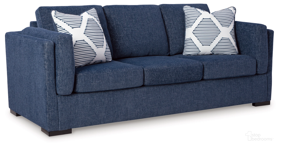 The appearance of Evansley Sofa In Navy designed by Signature Design by Ashley in the modern / contemporary interior design. This navy piece of furniture  was selected by 1StopBedrooms from Evansley Collection to add a touch of cosiness and style into your home. Sku: 5450238. Material: Fabric. Product Type: Sofa. Image1