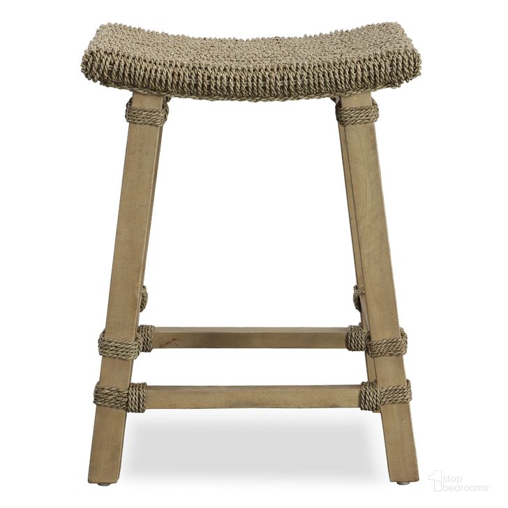 The appearance of Everglade Seagrass Counter Stool In Natural designed by Uttermost in the  interior design. This natural piece of furniture  was selected by 1StopBedrooms from Everglade Collection to add a touch of cosiness and style into your home. Sku: 22903. Material: Wood. Product Type: Barstool. Image1