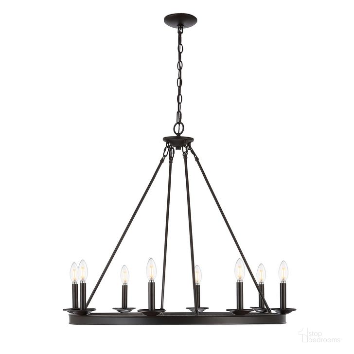 The appearance of Fauna 8Lt Chandelier CHA4016A designed by Safavieh in the modern / contemporary interior design. This oil rubbed bronze finsh piece of furniture  was selected by 1StopBedrooms from Fauna Collection to add a touch of cosiness and style into your home. Sku: CHA4016A. Product Type: Chandelier. Image1