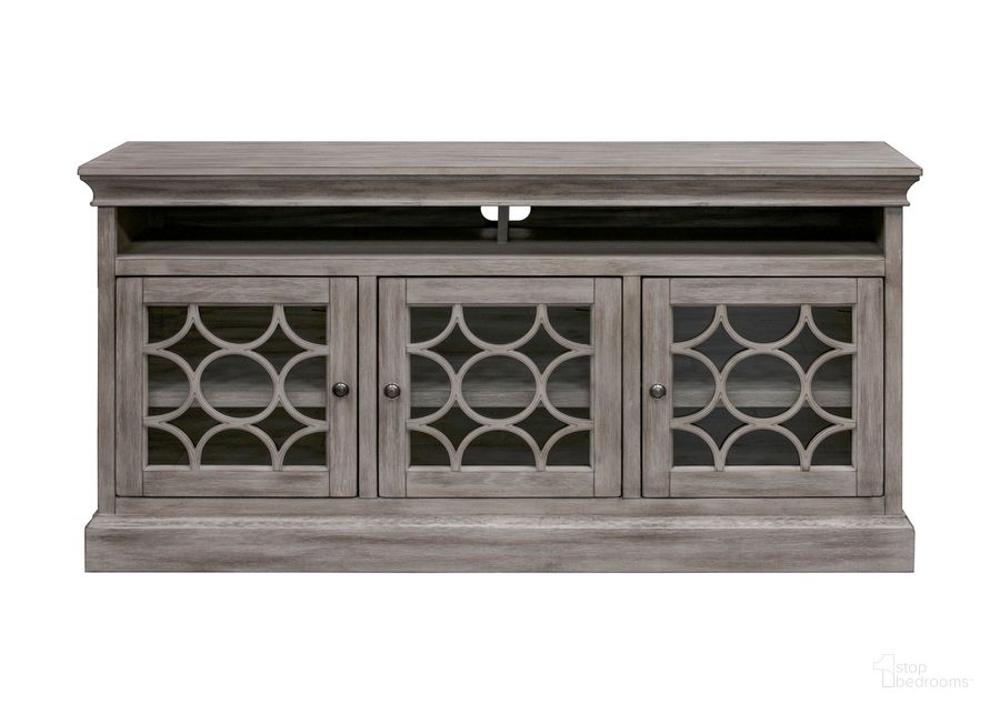The appearance of Felicity Rustic 60 Inch Three Door TV Console In Gray designed by Martin Furniture in the country / farmhouse interior design. This gray piece of furniture  was selected by 1StopBedrooms from Felicity Collection to add a touch of cosiness and style into your home. Sku: IMFE365G. Material: Wood. Product Type: TV Console. Image1