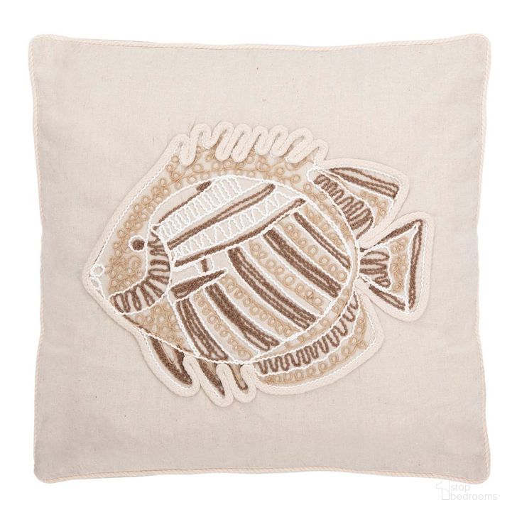 The appearance of Felina Fish Pillow in Natural designed by Safavieh in the modern / contemporary interior design. This natural piece of furniture  was selected by 1StopBedrooms from Felina Collection to add a touch of cosiness and style into your home. Sku: PLS7016A-1818. Material: Polyester. Product Type: Pillow. Image1