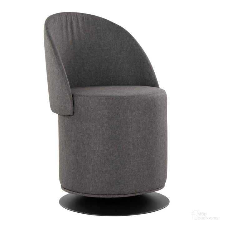 The appearance of Finch Chair In Charcoal designed by Lumisource in the modern / contemporary interior design. This charcoal piece of furniture  was selected by 1StopBedrooms from Finch Collection to add a touch of cosiness and style into your home. Sku: CH-FINCH BKCHAR. Material: Metal. Product Type: Swivel Chair. Image1