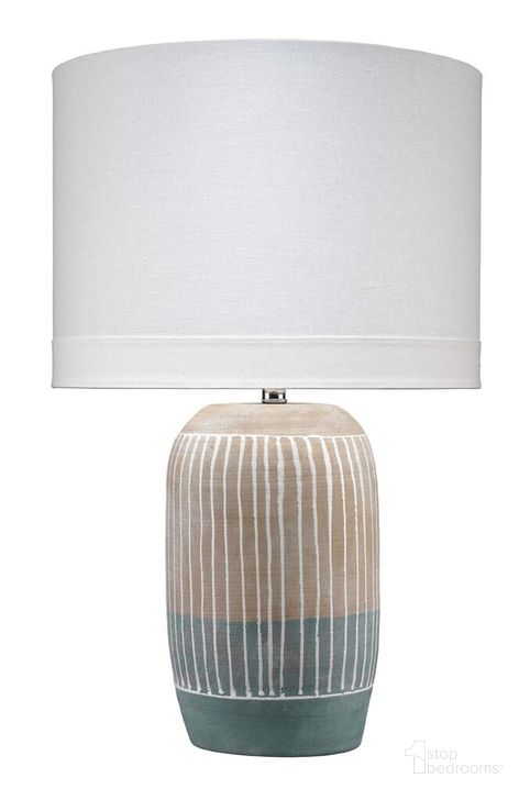 The appearance of Flagstaff Table Lamp designed by Jamie Young Company in the modern / contemporary interior design. This natural piece of furniture  was selected by 1StopBedrooms from Flagstaff Collection to add a touch of cosiness and style into your home. Sku: 9FLAGTLSLATE. Material: Ceramic. Product Type: Table Lamp. Image1