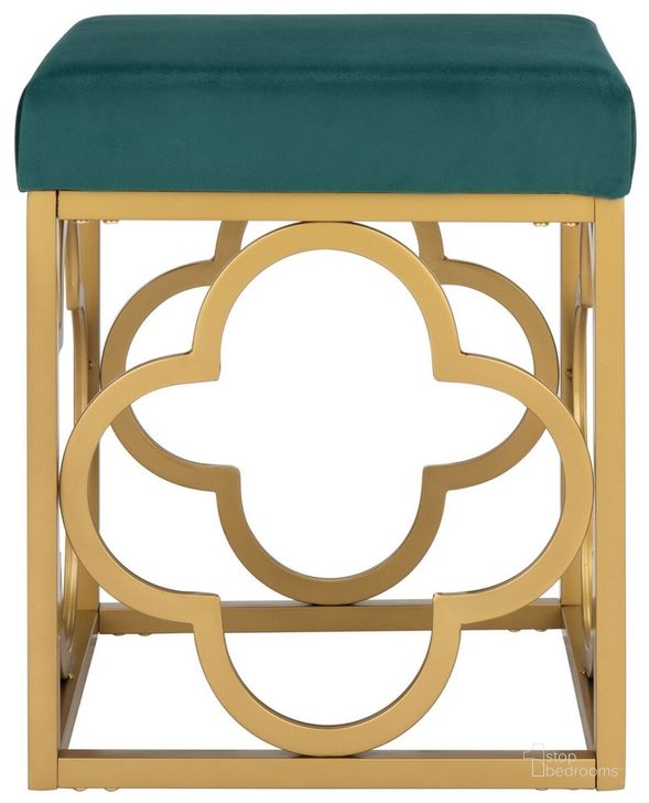 The appearance of Fleur Square Ottoman OTT6205B designed by Safavieh in the modern / contemporary interior design. This gold emerald piece of furniture  was selected by 1StopBedrooms from Fleur Collection to add a touch of cosiness and style into your home. Sku: OTT6205B. Material: Metal. Product Type: Ottoman. Image1