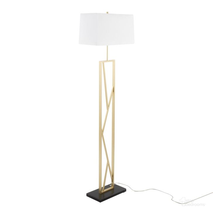 The appearance of Folia Floor Lamp In White designed by Lumisource in the modern / contemporary interior design. This white piece of furniture  was selected by 1StopBedrooms from Folia Collection to add a touch of cosiness and style into your home. Sku: LFL-FOLIA2 AUW. Material: Metal. Product Type: Floor Lamp. Image1