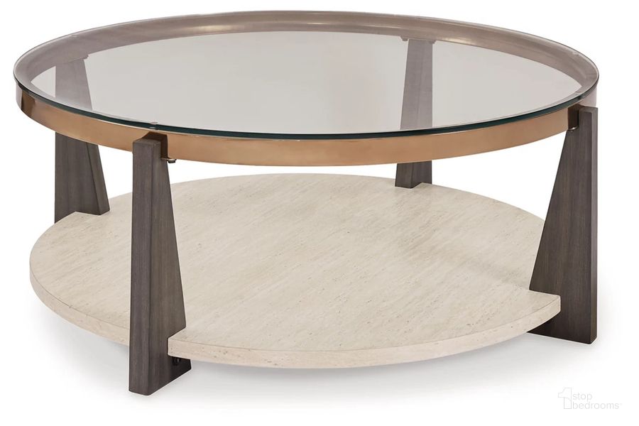 The appearance of Frazwa Coffee Table In Multi designed by Signature Design by Ashley in the modern / contemporary interior design. This multi piece of furniture  was selected by 1StopBedrooms from Frazwa Collection to add a touch of cosiness and style into your home. Sku: T432-8. Material: Wood. Product Type: Coffee Table. Image1