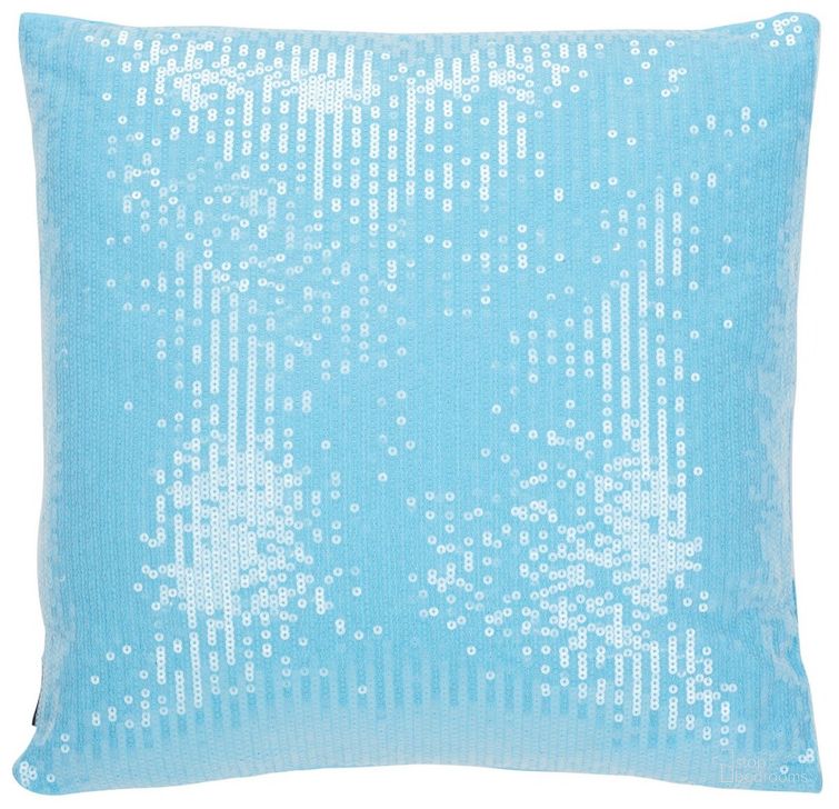 The appearance of Gaila Pillow designed by Safavieh in the modern / contemporary interior design. This blue piece of furniture  was selected by 1StopBedrooms from Safavieh PLS Collection to add a touch of cosiness and style into your home. Sku: PLS7029A-1818. Material: Cotton. Product Type: Pillows and Throw. Image1