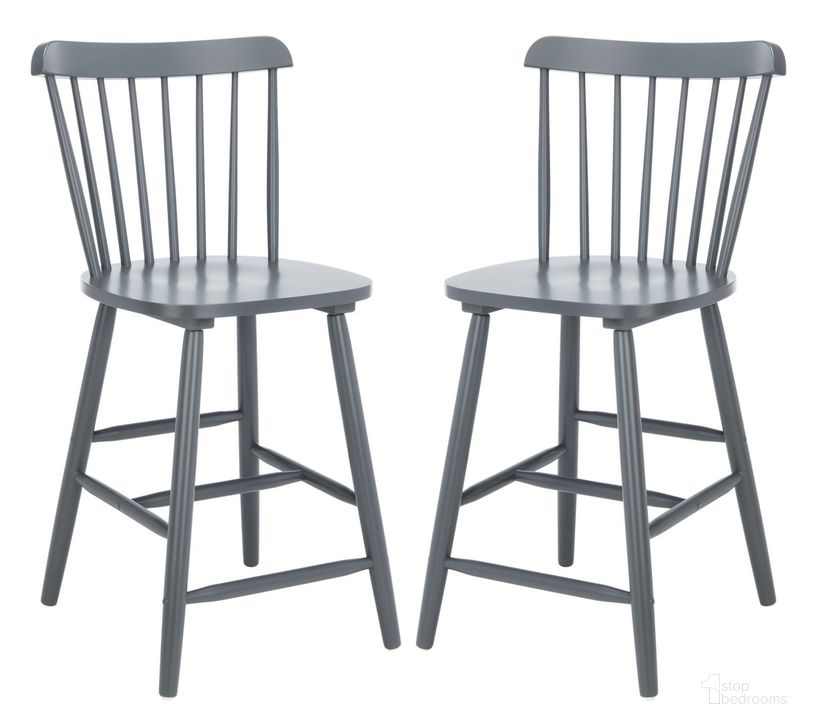 The appearance of Galena Counter Stool BST8503D Set of 2 designed by Safavieh in the modern / contemporary interior design. This grey piece of furniture  was selected by 1StopBedrooms from Galena Collection to add a touch of cosiness and style into your home. Sku: BST8503D-SET2. Product Type: Barstool. Material: Rubberwood. Image1