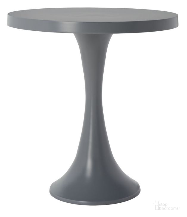 The appearance of Galium Aluminum Round Top Side Table in Dark Grey designed by Safavieh in the modern / contemporary interior design. This dark grey piece of furniture  was selected by 1StopBedrooms from Galium Collection to add a touch of cosiness and style into your home. Sku: FOX5500B. Material: Metal. Product Type: Side Table. Image1