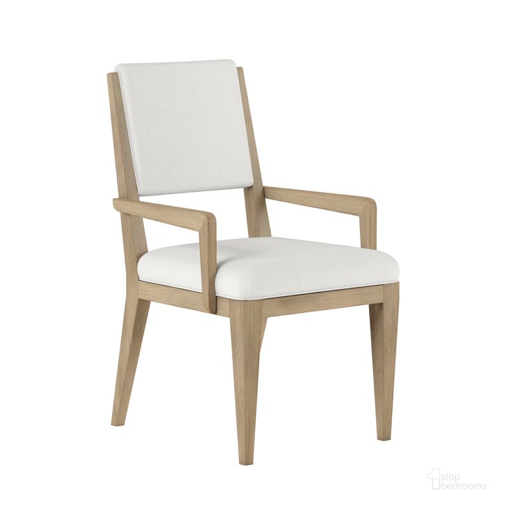 The appearance of Garrison Arm Chair In White designed by A.R.T. in the modern / contemporary interior design. This white piece of furniture  was selected by 1StopBedrooms from Garrison Collection to add a touch of cosiness and style into your home. Sku: 322205-1302. Product Type: Arm Chair. Material: Wood Veneer. Image1