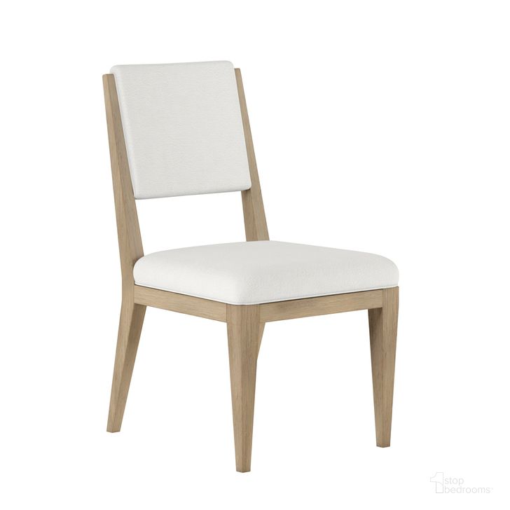 The appearance of Garrison Side Chair In White designed by A.R.T. in the modern / contemporary interior design. This white piece of furniture  was selected by 1StopBedrooms from Garrison Collection to add a touch of cosiness and style into your home. Sku: 322204-1302. Product Type: Side Chair. Material: Wood Veneer. Image1