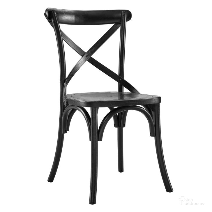The appearance of Gear Black Dining Side Chair designed by Modway in the modern / contemporary interior design. This black piece of furniture  was selected by 1StopBedrooms from Gear Collection to add a touch of cosiness and style into your home. Sku: EEI-5564-BLK. Material: Wood. Product Type: Dining Chair. Image1