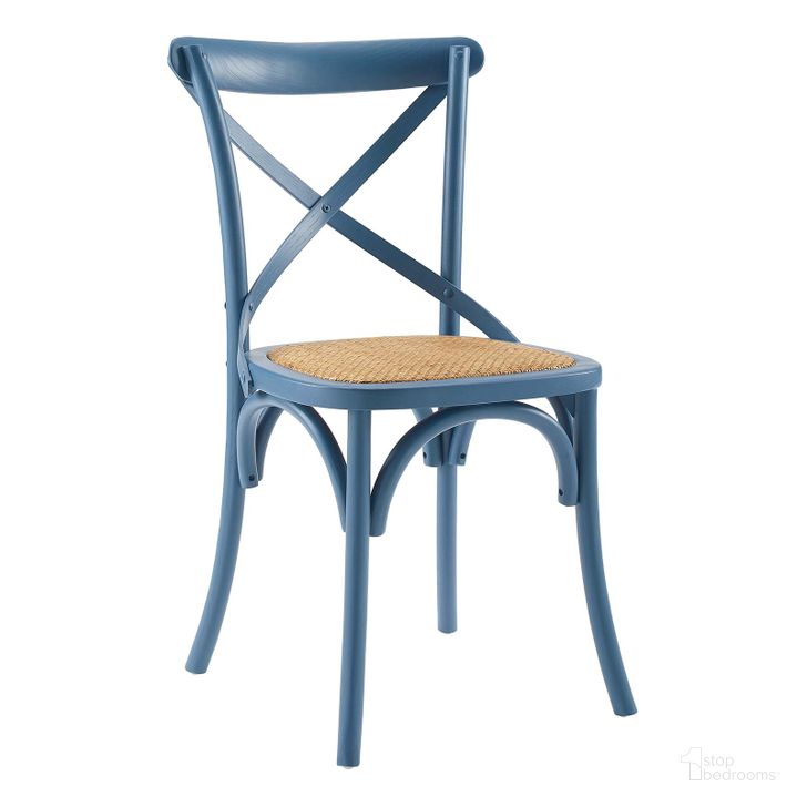 The appearance of Gear Dining Side Chair EEI-1541-HAR designed by Modway in the modern / contemporary interior design. This brown and blue piece of furniture  was selected by 1StopBedrooms from Gear Collection to add a touch of cosiness and style into your home. Sku: EEI-1541-HAR. Material: Wood. Product Type: Side Chair. Image1