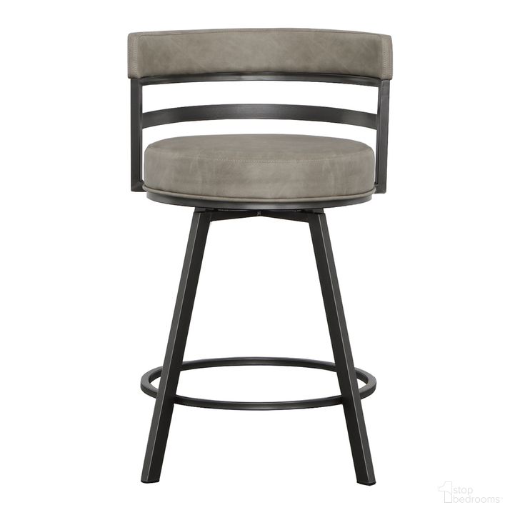 The appearance of Gene Swivel Counter Stool In Gray designed by Steve Silver in the modern / contemporary interior design. This gray piece of furniture  was selected by 1StopBedrooms from Gene Collection to add a touch of cosiness and style into your home. Sku: GEN600CS. Material: Steel. Product Type: Barstool. Image1