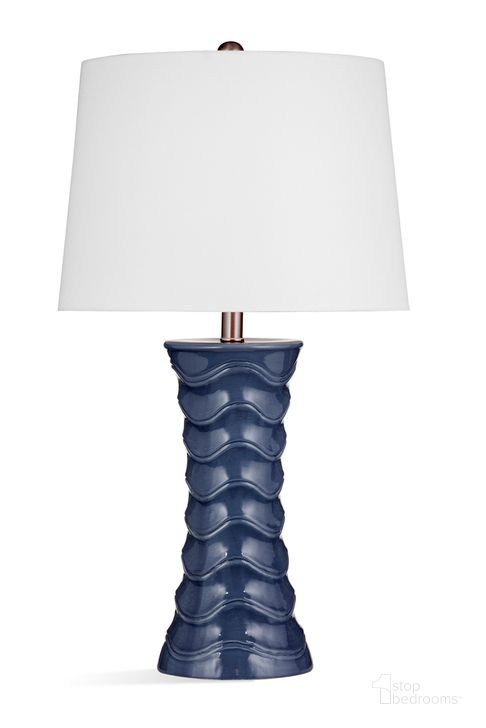 The appearance of Gere Table Lamp In Glossy Blue designed by Bassett Mirror Company in the modern / contemporary interior design. This glossy blue piece of furniture  was selected by 1StopBedrooms from  to add a touch of cosiness and style into your home. Sku: L4233T. Material: Ceramic. Product Type: Table Lamp. Image1