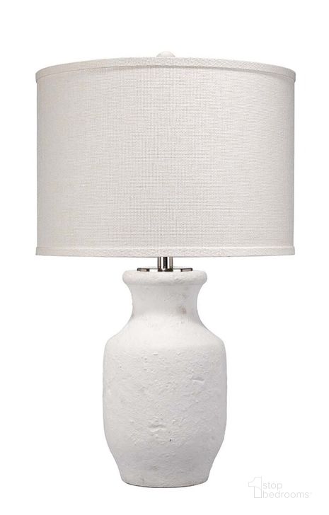 The appearance of Gilbert Table Lamp designed by Jamie Young Company in the traditional interior design. This white piece of furniture  was selected by 1StopBedrooms from Gilbert Collection to add a touch of cosiness and style into your home. Sku: 9GILBERTWH. Material: Ceramic. Product Type: Table Lamp. Image1