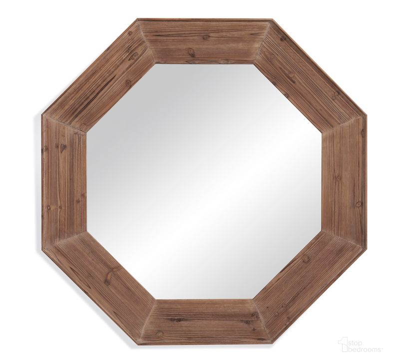 The appearance of Granby Wall Mirror In Brown designed by Bassett Mirror Company in the rustic / southwestern interior design. This brown piece of furniture  was selected by 1StopBedrooms from Granby Collection to add a touch of cosiness and style into your home. Sku: M3595EC. Material: Wood. Product Type: Wall Mirror. Image1