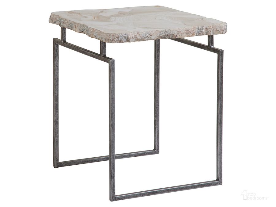 The appearance of Gregory Gardner Antiqued Spot Table designed by Artistica Home in the transitional interior design. This black and cream piece of furniture  was selected by 1StopBedrooms from Gregory Collection to add a touch of cosiness and style into your home. Sku: 01-2030-957. Product Type: End Table. Image1