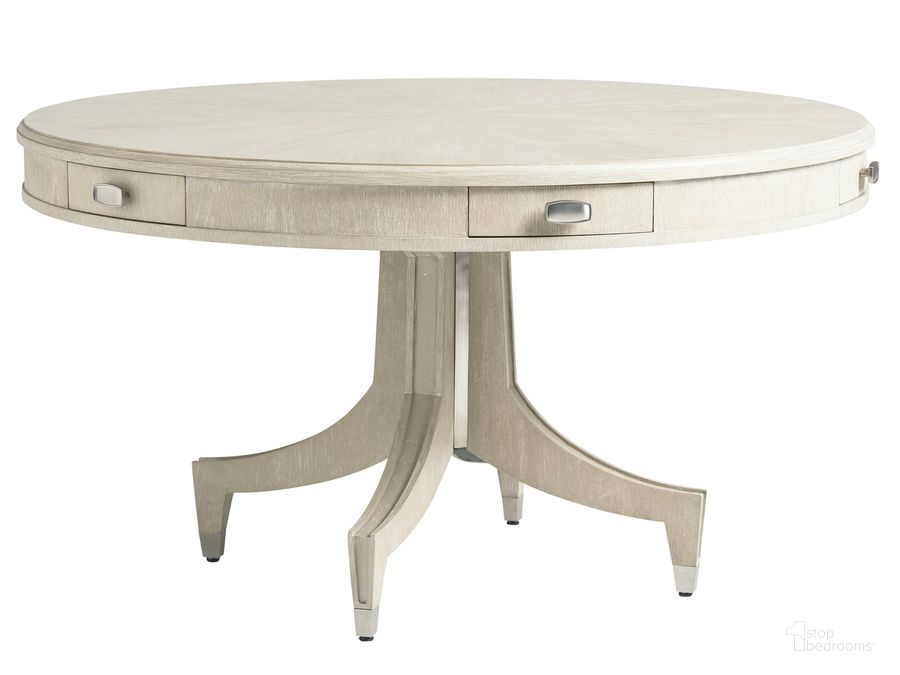 The appearance of Greystone Roxbury Game Table designed by Sligh in the transitional interior design. This cream piece of furniture  was selected by 1StopBedrooms from Greystone Collection to add a touch of cosiness and style into your home. Sku: 01-0250-300C. Material: Wood. Product Type: Game Table. Image1