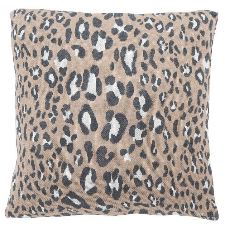 The appearance of Gwynn Leopard Pillow in Beige designed by Safavieh in the modern / contemporary interior design. This beige piece of furniture  was selected by 1StopBedrooms from Gwynn Collection to add a touch of cosiness and style into your home. Sku: PLS3003A-1818. Material: Cotton. Product Type: Pillow. Image1