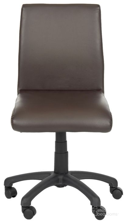 The appearance of Hal Brown Desk Chair designed by Safavieh in the modern / contemporary interior design. This brown piece of furniture  was selected by 1StopBedrooms from Hal Collection to add a touch of cosiness and style into your home. Sku: FOX8501A. Product Type: Desk Chair. Material: Iron. Image1