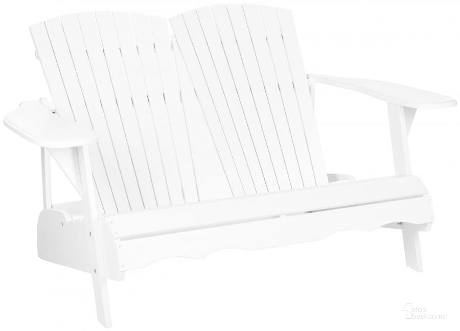 The appearance of Hantom White Bench designed by Safavieh in the modern / contemporary interior design. This white piece of furniture  was selected by 1StopBedrooms from Hantom Collection to add a touch of cosiness and style into your home. Sku: PAT6702B. Material: Steel. Product Type: Bench. Image1