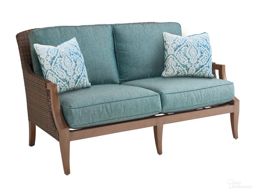 The appearance of Harbor Isle Love Seat designed by Tommy Bahama in the traditional interior design. This  piece of furniture  was selected by 1StopBedrooms from Harbor Isle Collection to add a touch of cosiness and style into your home. Sku: 01-3935-22-41. Product Type: Outdoor Sofa & Loveseat. Image1