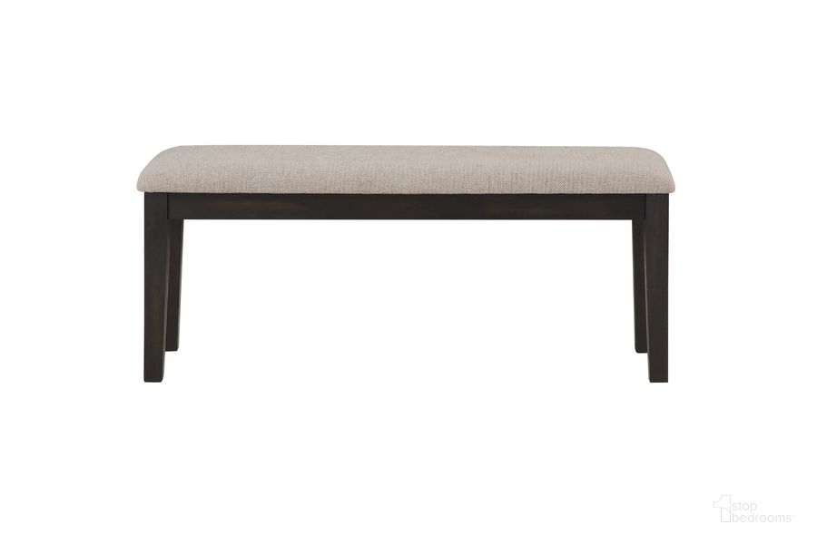 The appearance of Harington Dining Bench In Black designed by Steve Silver in the modern / contemporary interior design. This black piece of furniture  was selected by 1StopBedrooms from Harington Collection to add a touch of cosiness and style into your home. Sku: HO600BN. Material: Polyester. Product Type: Dining Bench. Image1