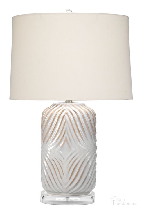 The appearance of Harper Table Lamp designed by Jamie Young Company in the transitional interior design. This white piece of furniture  was selected by 1StopBedrooms from Harper Collection to add a touch of cosiness and style into your home. Sku: LSHARPERWH. Product Type: Table Lamp. Image1