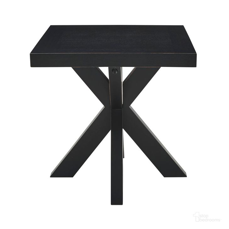 The appearance of Harris End Table designed by Steve Silver in the transitional interior design. This ebony piece of furniture  was selected by 1StopBedrooms from Harris Collection to add a touch of cosiness and style into your home. Sku: HR250E. Product Type: End Table. Material: Rubberwood. Image1
