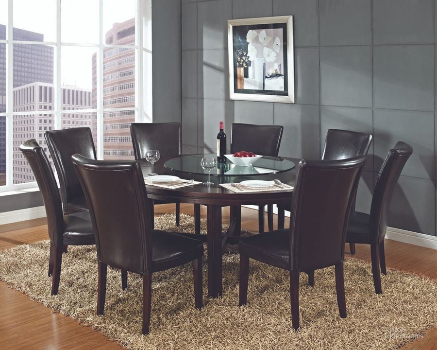 The appearance of Hartford 9 Pc Dining Set HF7272RD9PC designed by Steve Silver in the modern / contemporary interior design. This red piece of furniture  was selected by 1StopBedrooms from Hartford Collection to add a touch of cosiness and style into your home. Sku: HF7272T;HF500RD;HF500RD;HF500RD;HF500RD. Material: Wood. Product Type: Dining Room Set. Image1