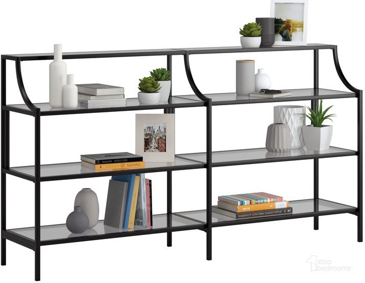 The appearance of Harvey Park Console Table In Black designed by Sauder in the modern / contemporary interior design. This black piece of furniture  was selected by 1StopBedrooms from Harvey Park Collection to add a touch of cosiness and style into your home. Sku: 425785. Material: Metal. Product Type: Console Table. Image1
