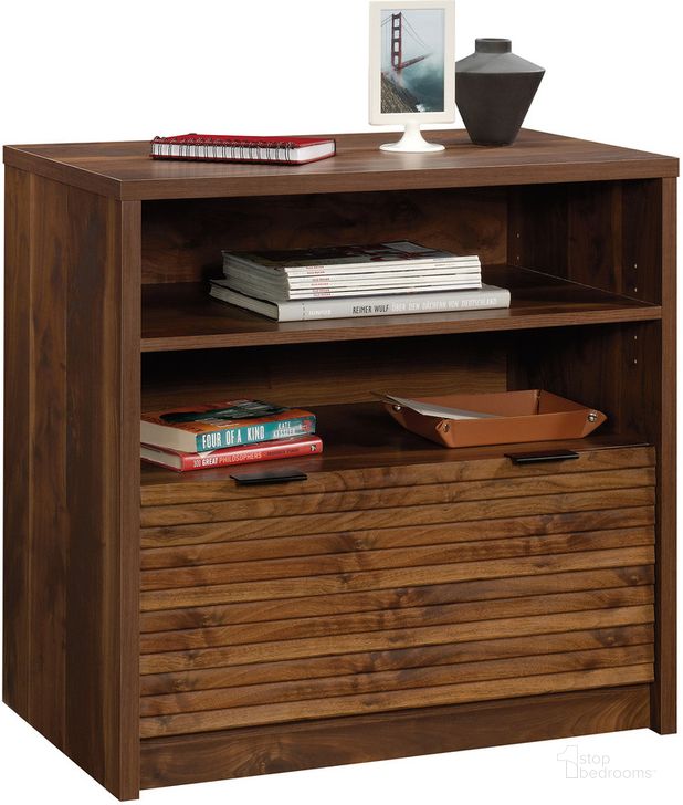 The appearance of Harvey Park Lateral File In Grand Walnut designed by Sauder in the modern / contemporary interior design. This grand walnut piece of furniture  was selected by 1StopBedrooms from Harvey Park Collection to add a touch of cosiness and style into your home. Sku: 426510. Product Type: File Cabinet. Material: Engineered Wood. Image1